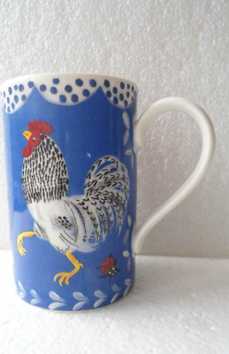 Kaffeetasse Porzellan Hahn, Dunoon Design von Chrissie Jenkins, Made in Scotland