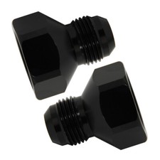 2PCS Female AN12 to Male AN10 Flare Reducer Hose Fitting Adapter For Fuel System