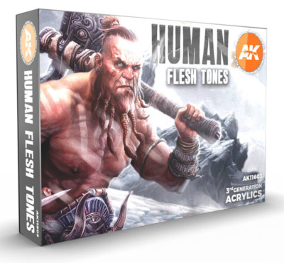 AK Interactive MODEL PAINT 3G Human Flesh Tones Set  Acylics AK-11603