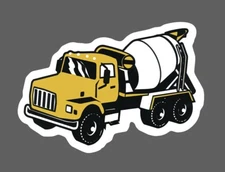Cement Truck Sticker Construction Waterproof Work Business Gift NEW