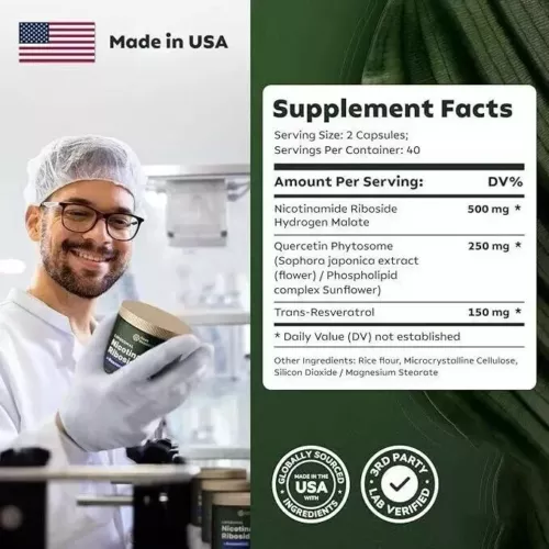 2 Pack-Reus Research NAD+ Supplement 900mg Anti-Aging - Picture 6 of 9
