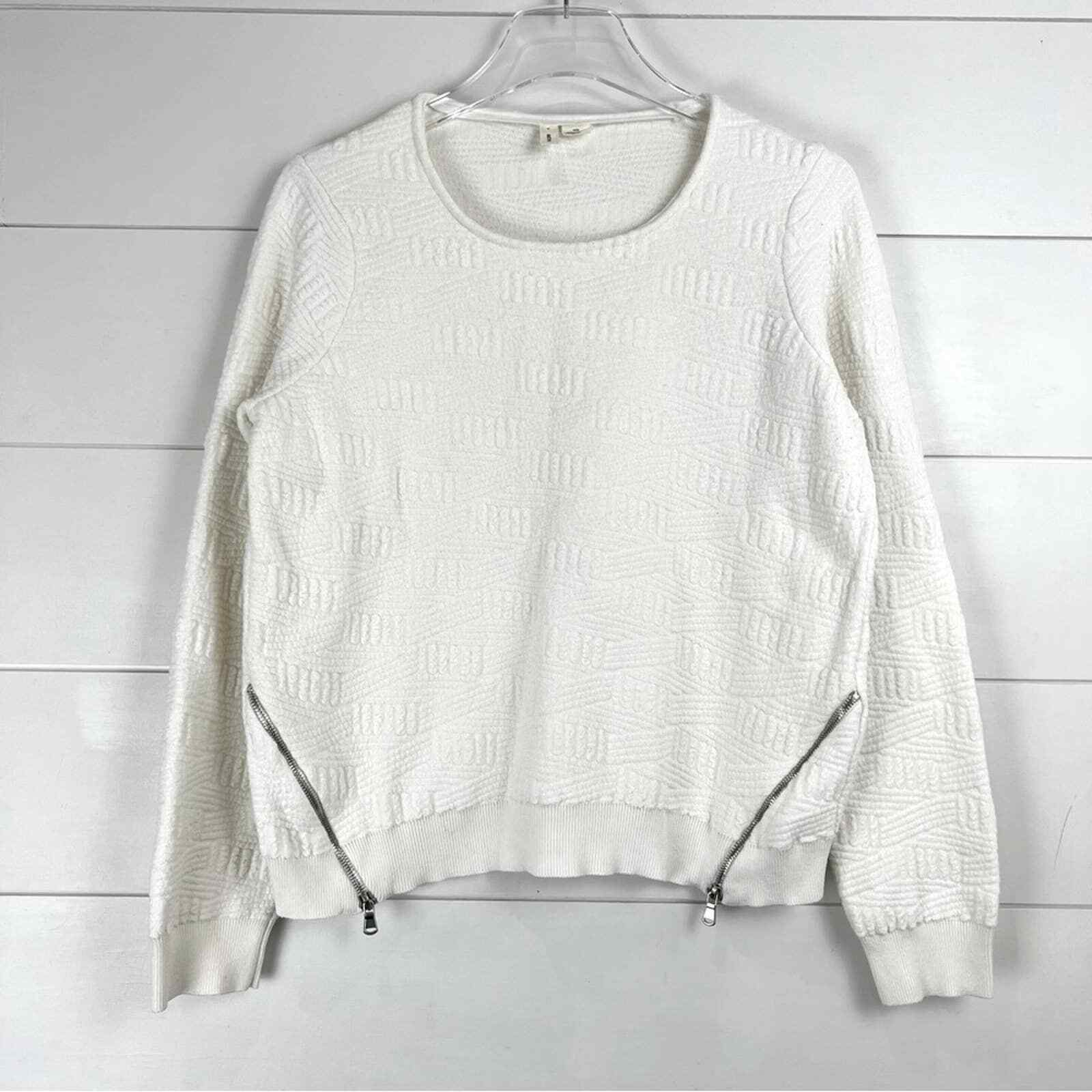MOTH Medium Matelasse Zipper Pullover - image 2