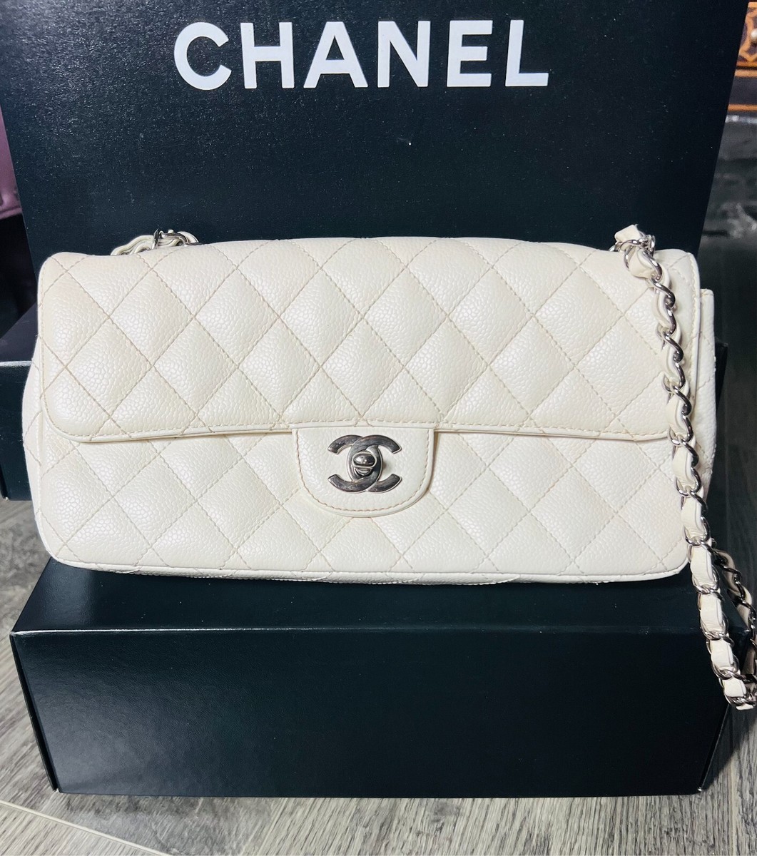 Chanel Taupe Flap Bag Chanel Classic Double Flap Medium Beige Caviar