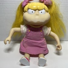Figura de juguete muñeca Angélica Rugrats Milk & Munchies 1998 peluche suave Mattel de colección