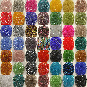 New Fashion DIY jewelry 3mm/4mm Glass Crystal AB #5301 Bicone beads 200/1000pcs 