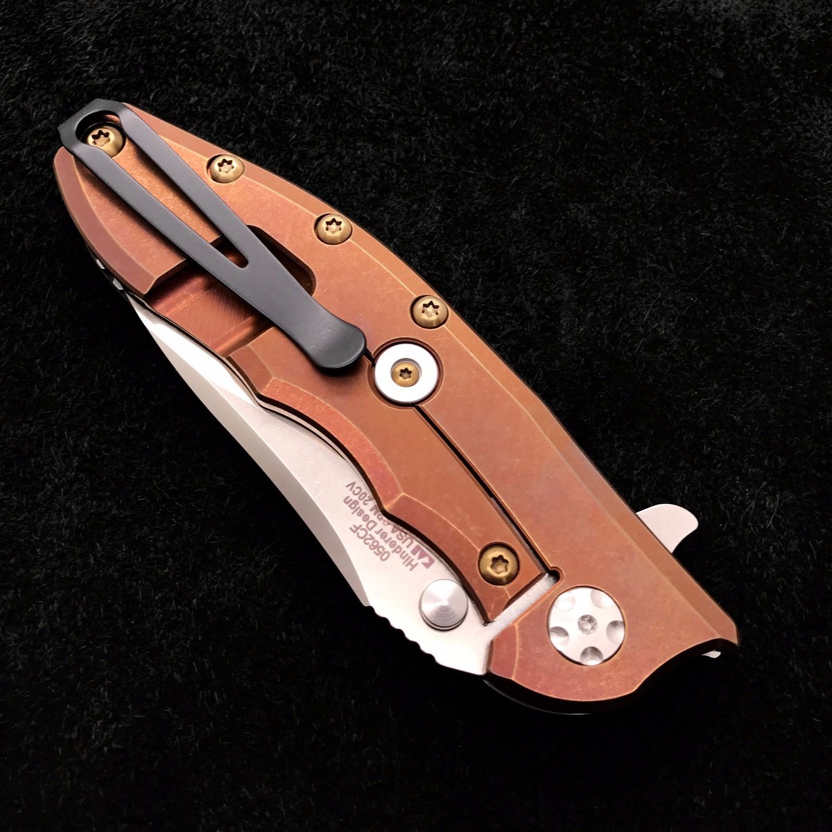 Zero Tolerance 0562CF Flipper Rick Hinderer Plain Edge Dirty