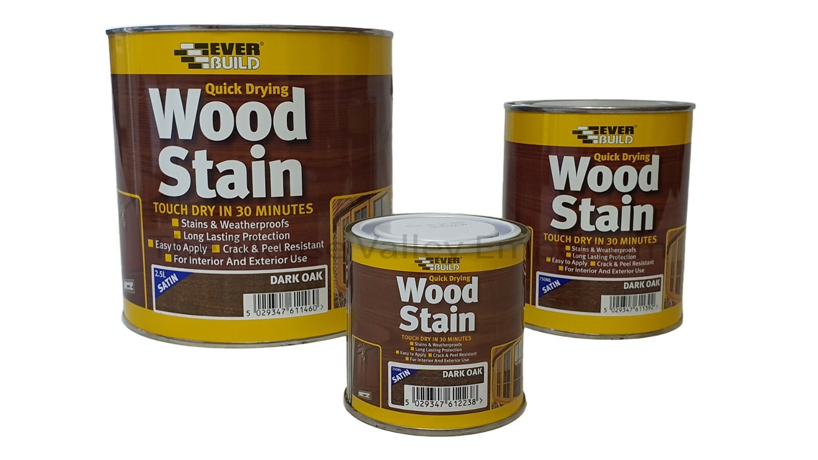 Everbuild Wood Stain Indoor And Outdoor Quick Drying 5 YR All Colours
