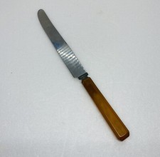 Vintage 1960s Dinner Knife Bakelite Handle 9” Solid Flatware 29