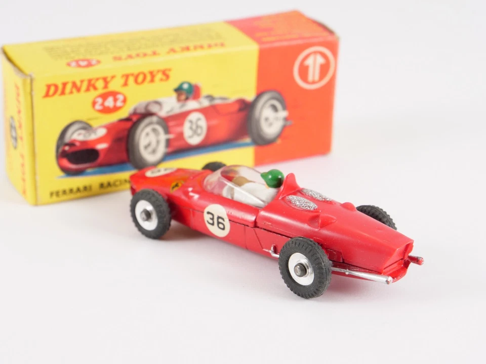 Dinky Toys GB N° 242 Ferrari Racing Car #36 Poco Uscita In Scatola 1/43 - Immagine 3 di 4