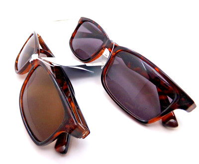 2 Mens Tint READING GLASSES UV protection wayfarer sport sun readers Power +1.0