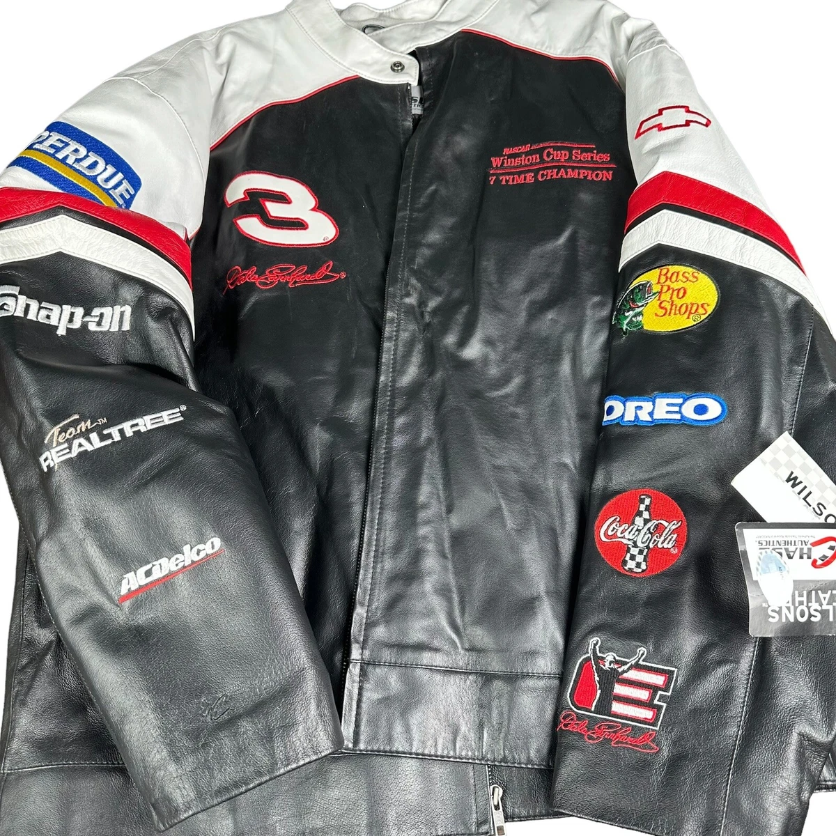 Dale earnhardt sr leather jacket sale