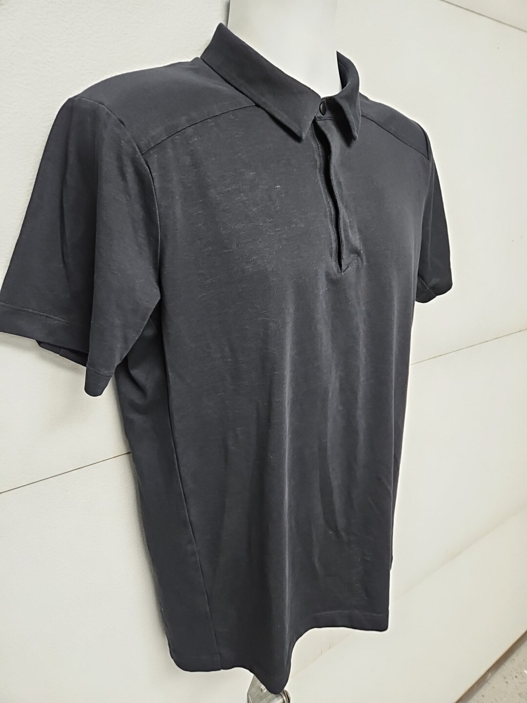ARC'TERYX Polo Shirt Arcteryx Captive da uomo nera media manica corta outdoor elasticizzata adulto