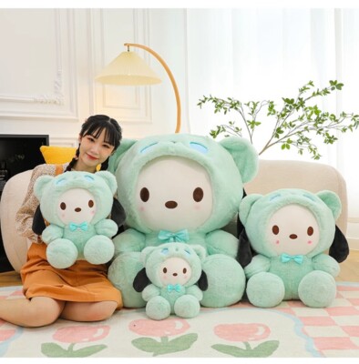 Cute Pochacco Gaint Green Plush Doll Cartoon Big Stuffed Pillow