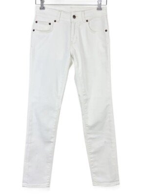 NWTD 6397 Jeans 25 Loose Skinny White Denim 112375 | eBay