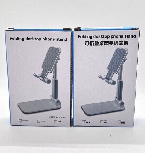 Folding Universal Tablet Stand Cell Phone iPad iPhone Desktop Holder 2PK - Picture 13 of 24