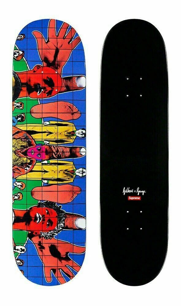スケートボード Supreme - Supreme Gilbert & e LIFE skateboard New Supreme Gilbert & George Skateboard Deck Death After