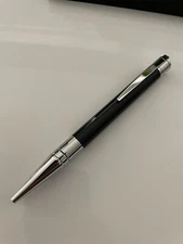 S.T. Dupont Ballpoint Pen D-Initial Black Lacquer and Chrome Material DP265200