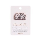 Wedding Gift Just Married Keepsake Pin For Bride and Groom Present