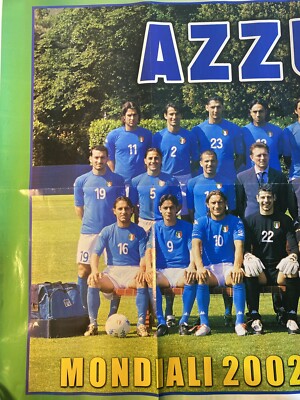 Rare Italy/Italia World Cup 2002 Japan/Korea poster Large 22 Rare Italy/Italia World Cup 2002 Japan/Korea poster Large 22