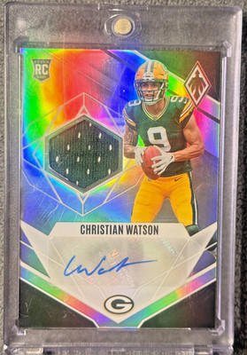 2022 Phoenix Rookie Patch Auto - CHRISTIAN WATSON (RC) RJA-CW 160/299 PACKERS