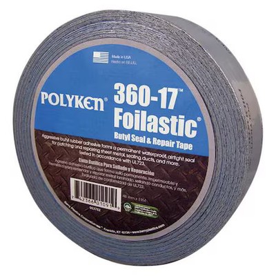 Polyken 360-17 Foiltape, Aluminum, 33-7/8Ydl, 1-7/8Inw