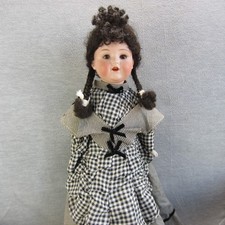 Antique Armand Marseille 990 Bisque Doll Glass Eyes Painted Lashes Compo Body 22