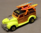 VINTAGE HOT WHEELS MINT CALIFORNIA CUSTOMS 40'S FORD WOODIE WILD WAVE SET c