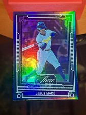 2025 Jesus Made /8 Panini Three And Two Baseball #103 Blue Parallel SSP Brewers