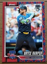 2026 Topps Series 1 #250 Bryce Harper Team Color Border Parallel Card Phillies