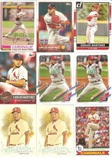 76 CARD CARLOS MARTINEZ BASEBALL CARD LOT