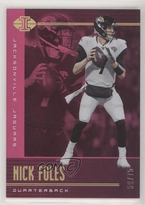 2019 Panini Illusions Trophy Collection Pink 59/75 Nick Foles #78 0a6