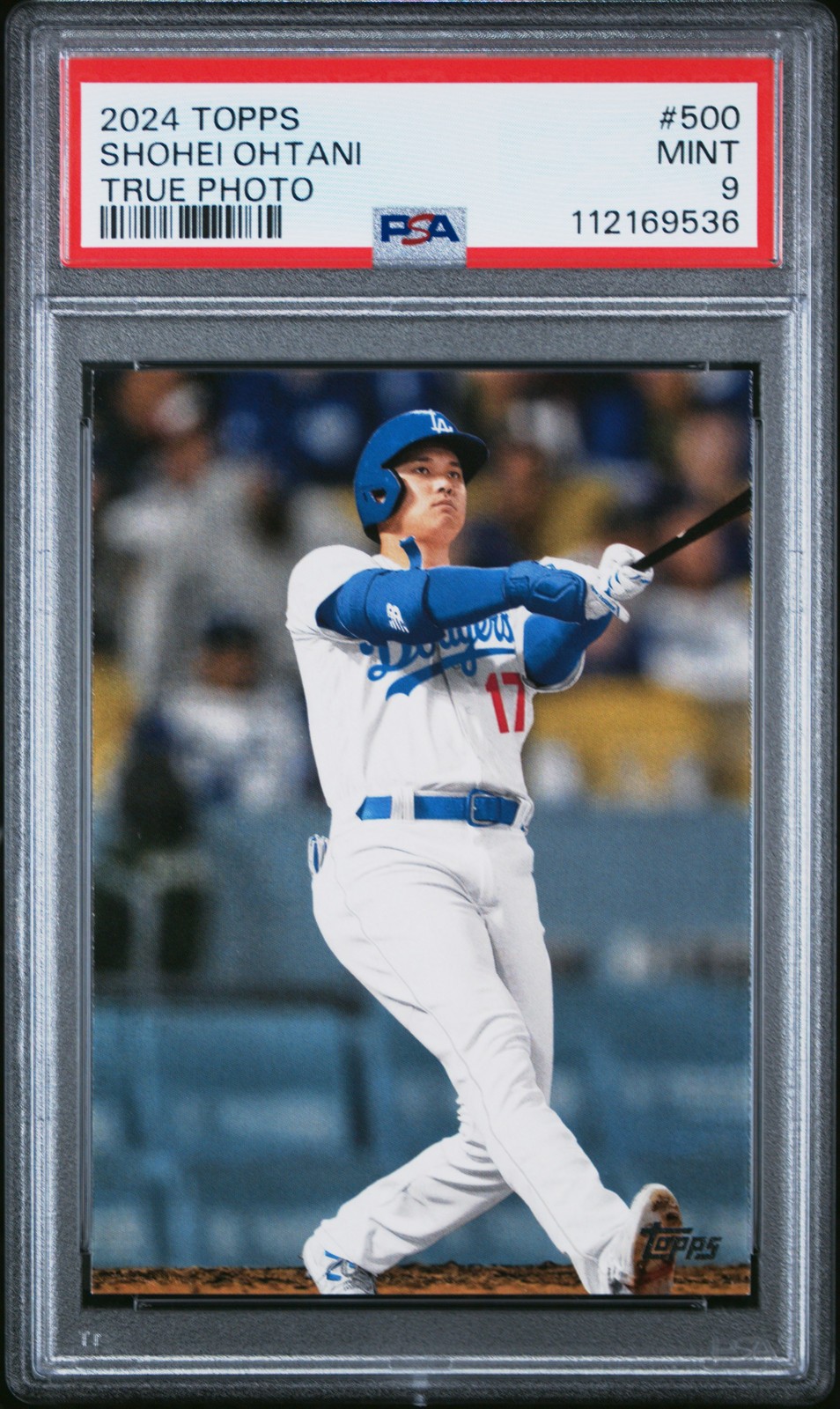 2024 TOPPS TRUE PHOTO #500 SHOHEI OHTANI PSA 9