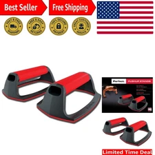 Lightweight Perfect Pushup Stands - Ergonomic Design with Easy Stackable Storage