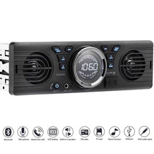 Universal 1 Din 12V in-Dash Car Radio Audio Player Built-in 2 Speaker Stereo ...
