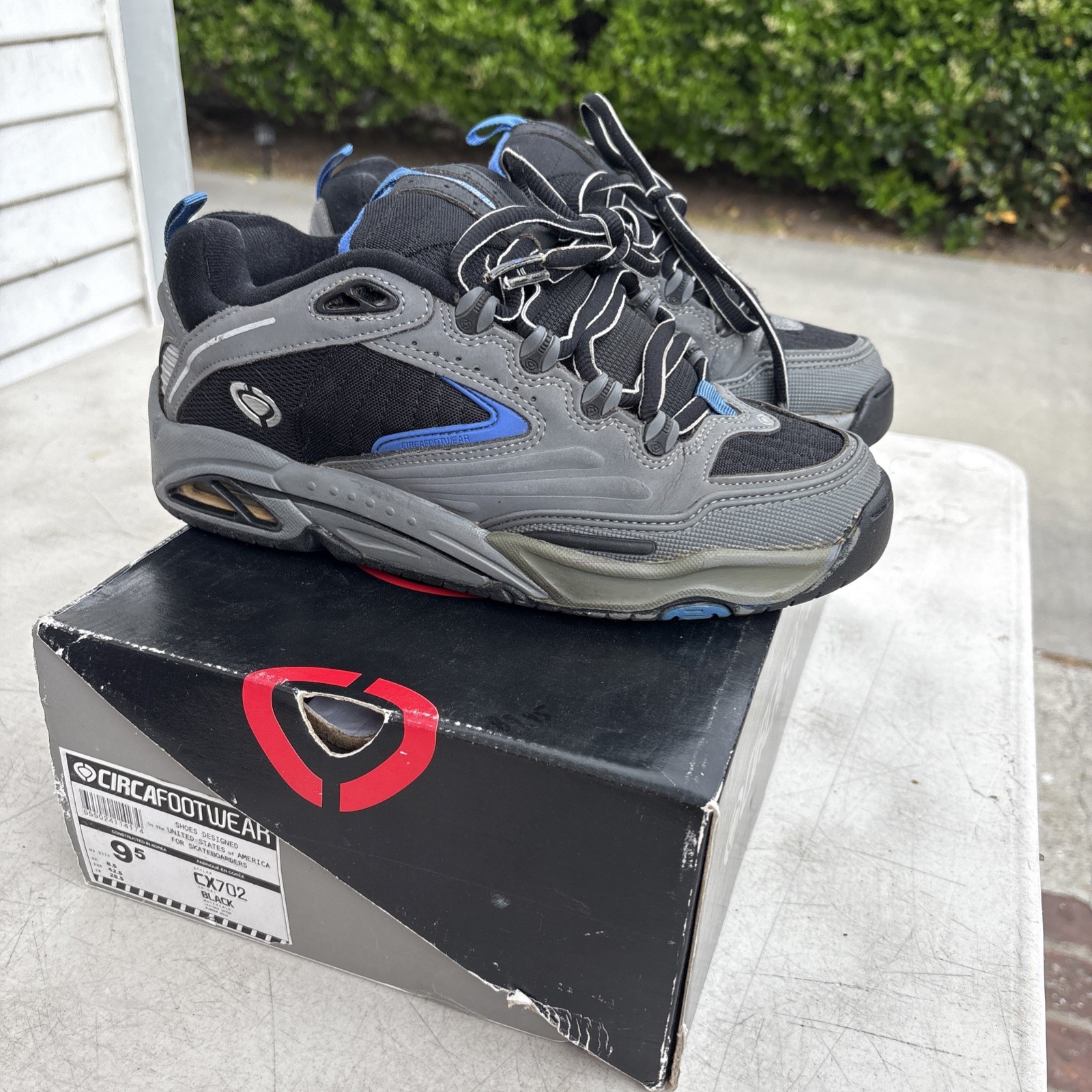 SAOLA Circa Footwear 'CX702' taglia 8 uomo vintage C1rca chad muska rare scarpe da skate vintage