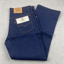 Vintage 70 s Levi's Orange Tab Jeans Men s 37x29.5 Bootcut Dead Stock USA Made