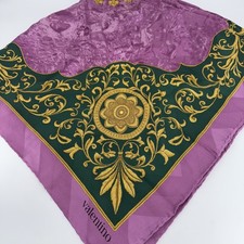 VALENTINO NEW / VINTAGE 100 SILK MADE in ITALY SCARF/SHAWL 34" SQUARE