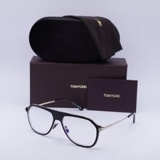 Tom Ford FT5943-B 003 Black/Gold 56mm Eyeglasses New Authentic
