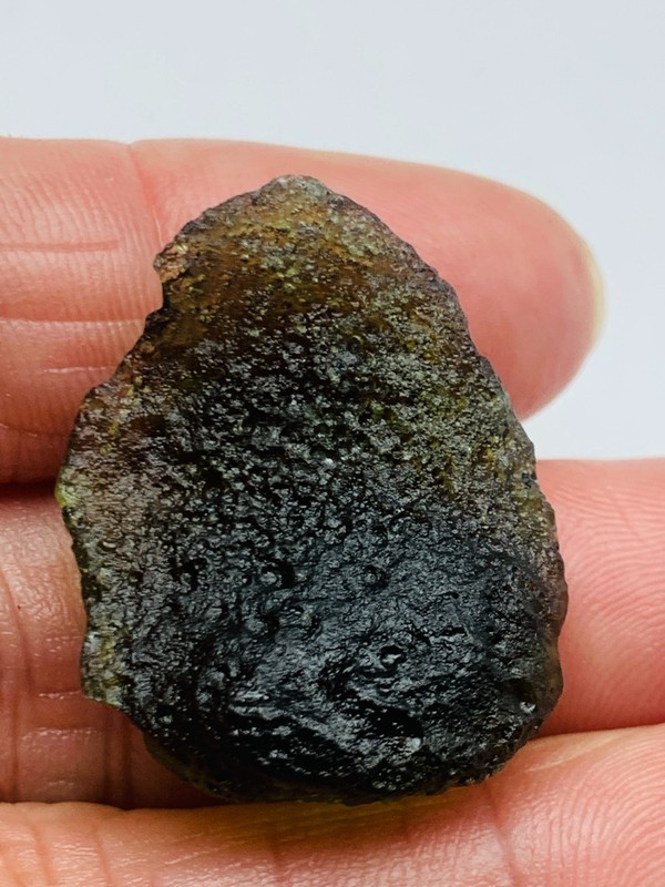 33carats RAW MOLDAVITE from Czech Republic Meteorite impact with a COA