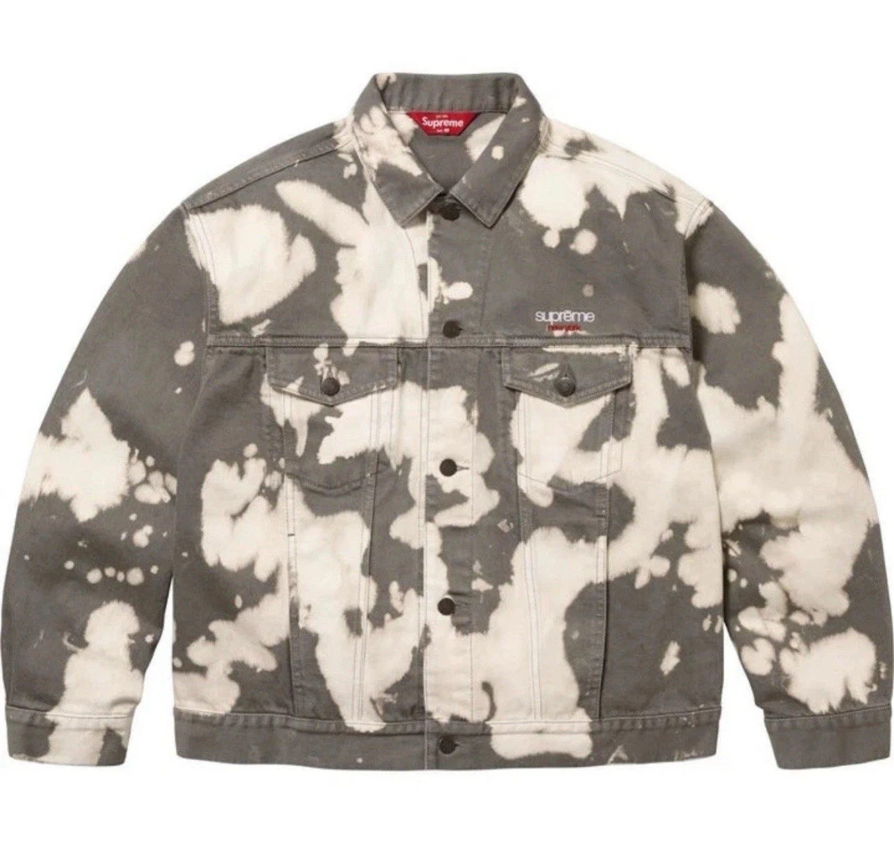 Veste camionneur Supreme Denim gris blanchi SS25 homme taille M neuve EXPÉDIÉE AUJOURD’HUI ?