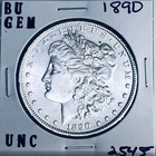 1890 BU GEM MORGAN SILVER DOLLAR UNC MS+++ U.S. MINT RARE COIN 2545