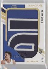 2020-21 Panini Immaculate Team Logo 5/8 Josh Green #JP-JGR Jumbo Patch 5l2