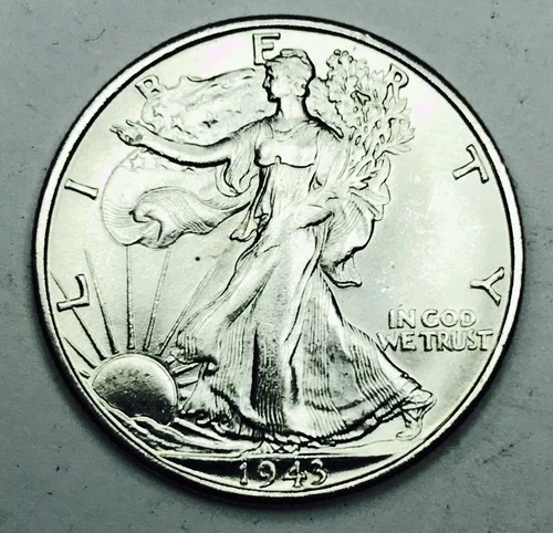 1943 S WALKING LIBERTY! GEM BU+++! BRILLIANT SILVER BEAUTY! TOP NOTCH! NR #K2843