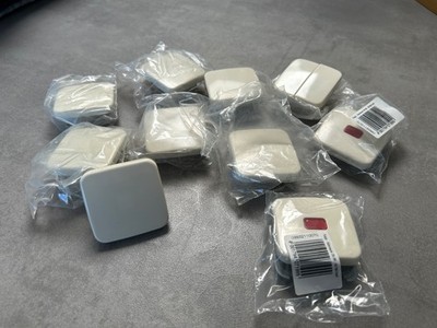 Neu 10x Busch-Jaeger Konvolut 2506, 2504, 2509 Wippe weiß cremeweiß