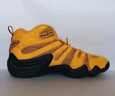 Adidas Crazy 8 Kobe Bryant Lakers Men's Yellow & Black Shoes Size
