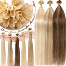 CLEARANCE THICK 150G Keratin Fusion Nail U Tip 100 Remy Human Hair Extensions
