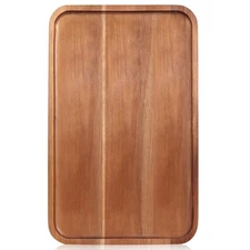Large Wooden Serving Trays Long Party Charcuterie Boards Acacia Wood Platters...