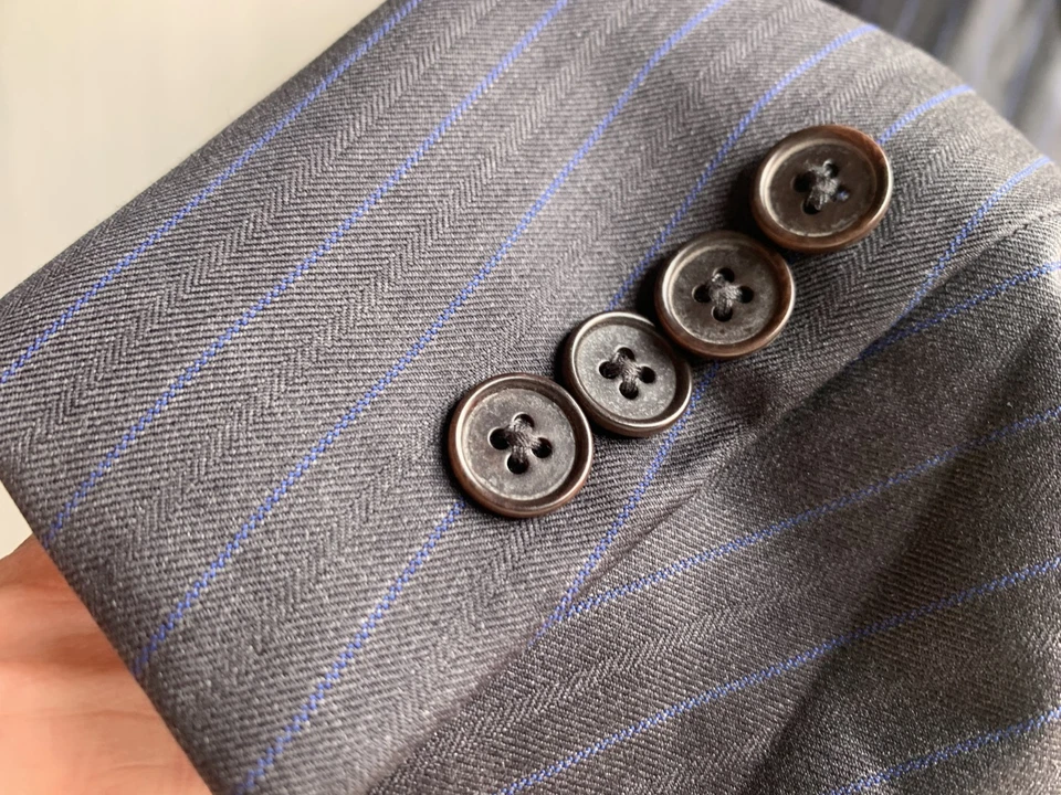 ⭐️ PAUL STUART STUART'S CHOICE GRAY  SUIT 44 LONG    ⭐️ - Image 4 of 4