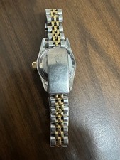 Rolex Oyster Perpetual 67193 Stainless Steel Gold Dial Jubilee Band 24mm (1988) 5