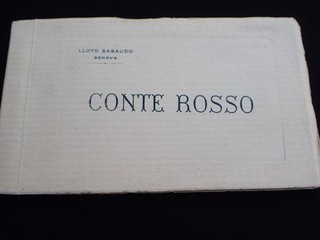LOT 14 X ITALY LLOYD SABAUDO CONTE ROSSO PC STEAMSHIP POSTCARDS BOOKLET #E